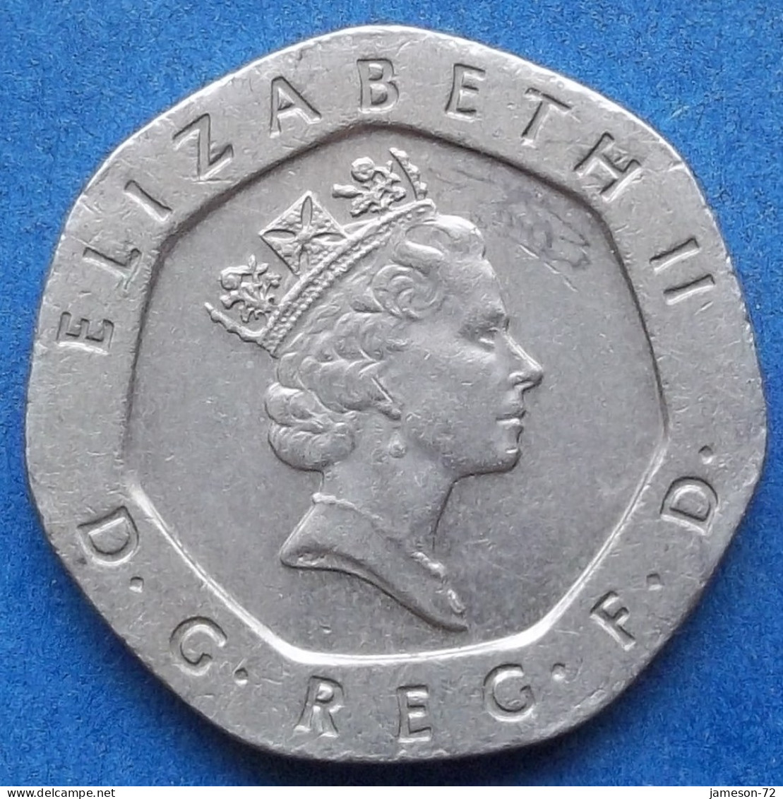 UK - 20 Pence 1996 "crowned Rose" KM# 939 Elizabeth II Decimal Coinage (1971-2022) - Edelweiss Coins - 20 Pence