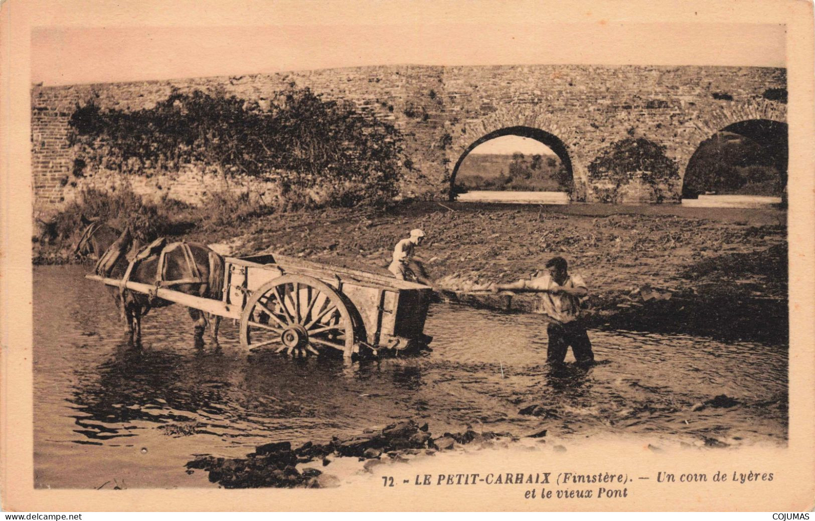 29 - LE PETIT CARHAIX - S19846 - Un Coin De Lyères Et Le Vieux Pont - Agriculutre - Carhaix-Plouguer