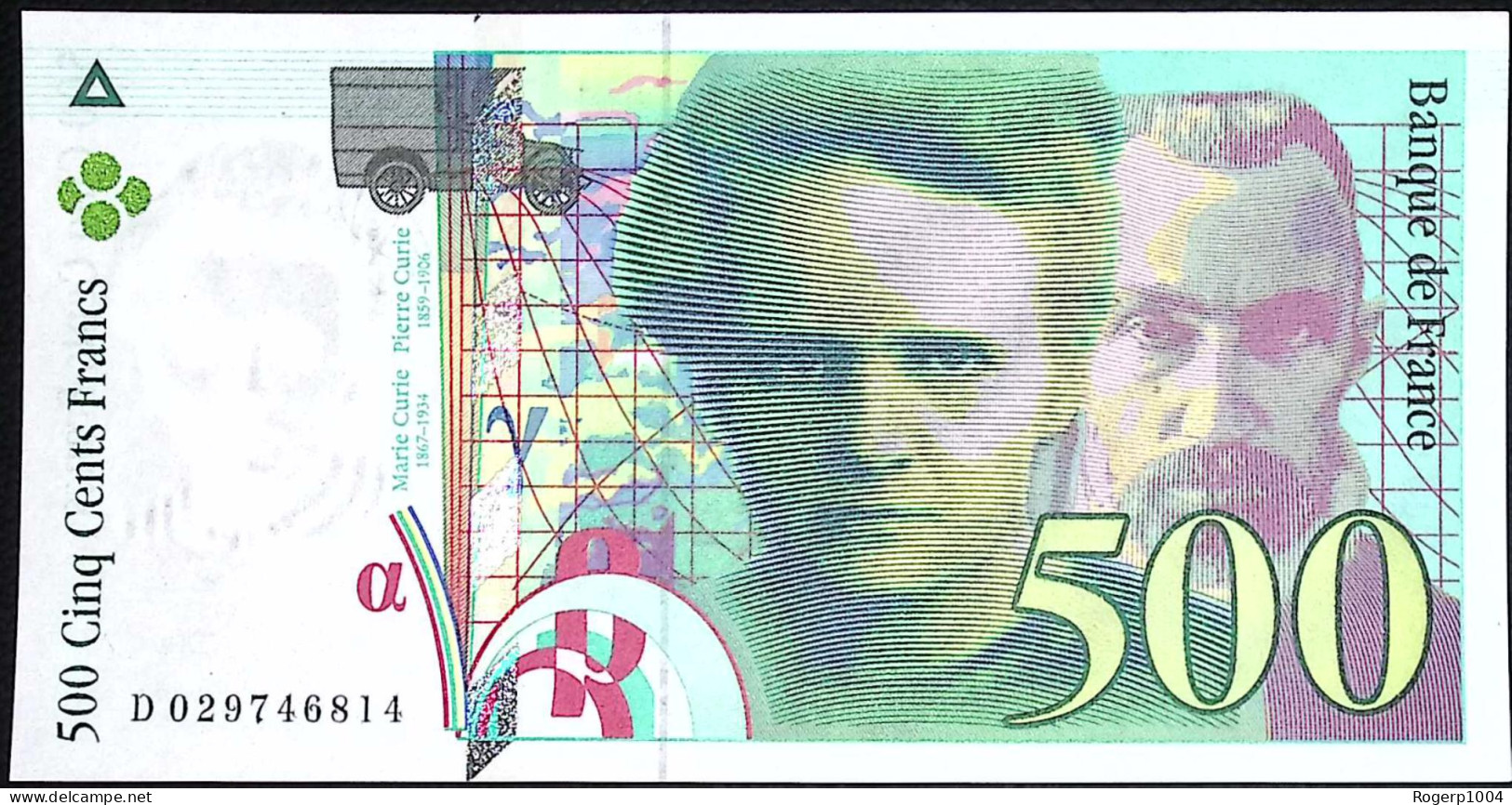 FRance * 500 Francs * Pierre Et Marie Curie * Date 1994 * F.76.1 * Etat/Grading SPL/AU - 500 F 1994-2000 ''Pierre Et Marie Curie''