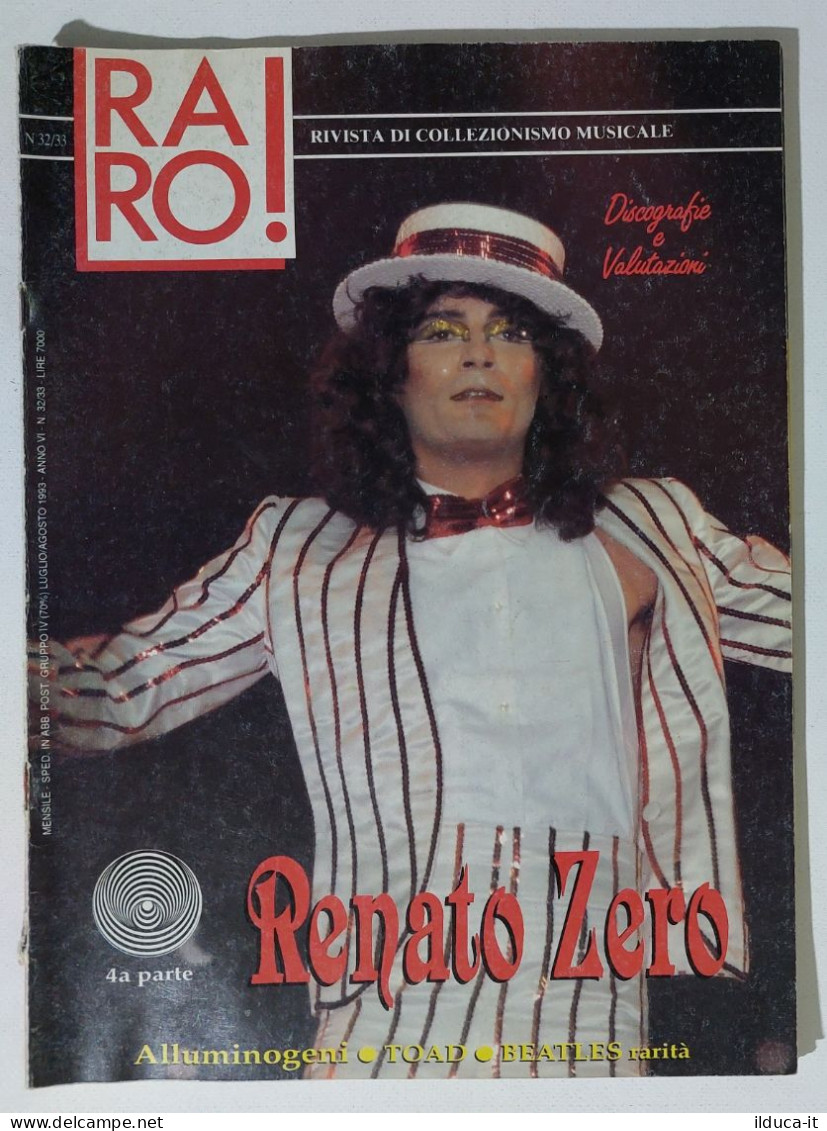 I115600 Rivista 1993 - RARO! N. 32/33 - Renato Zero / Alluminogeni / Beatles - Musica