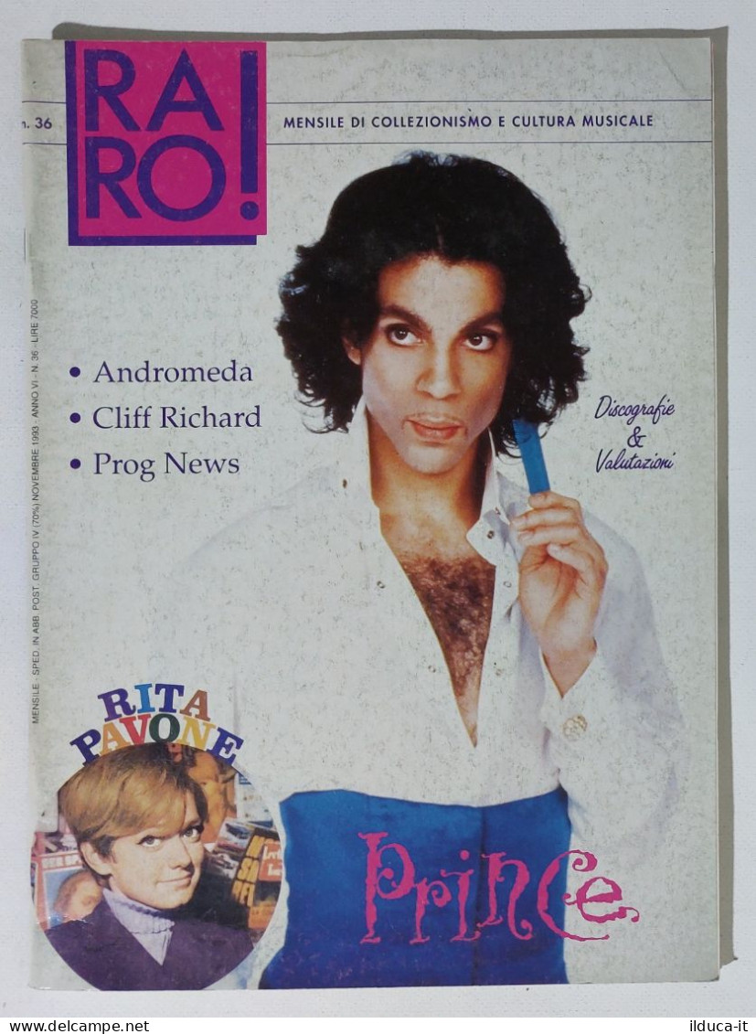 I115604 Rivista 1993 - RARO! N. 36 - Prince / Andromeda / Prog / Cliff Richard - Muziek