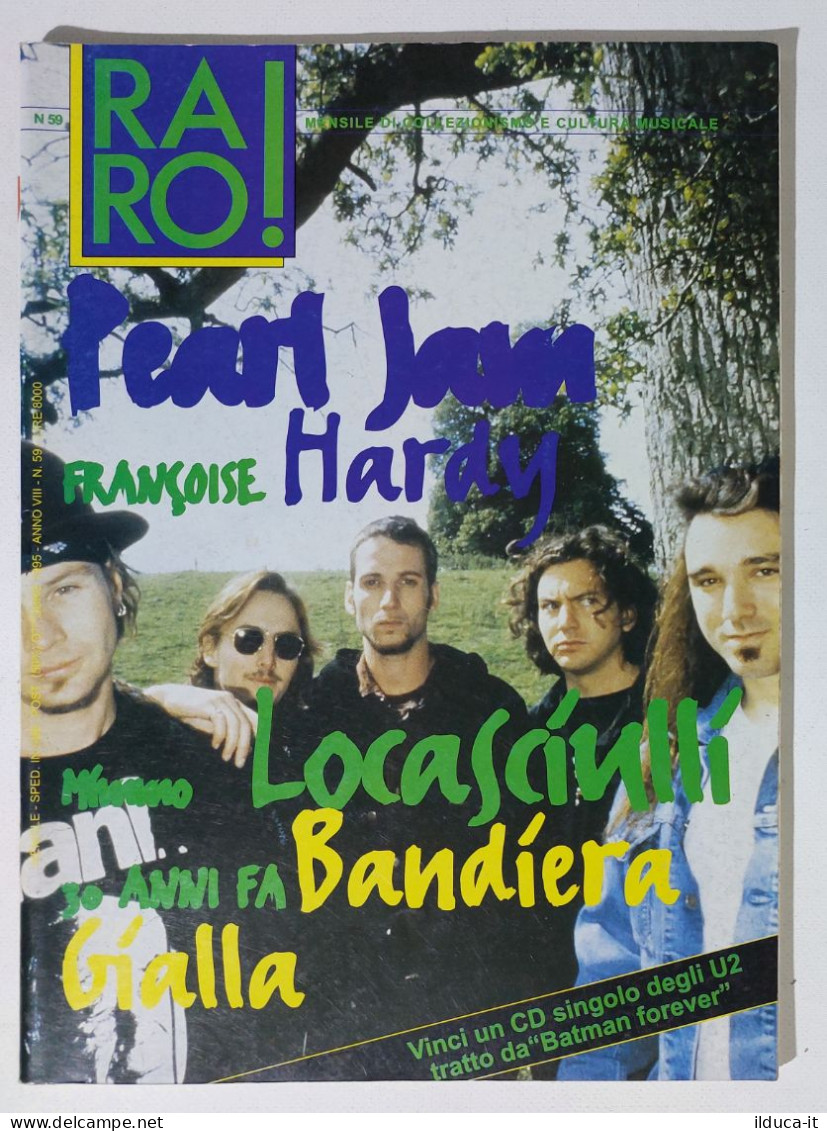 I115610 Rivista 1995 - RARO! N. 59 - Pearl Jam / Francoise Hardy / Locasciulli - Music