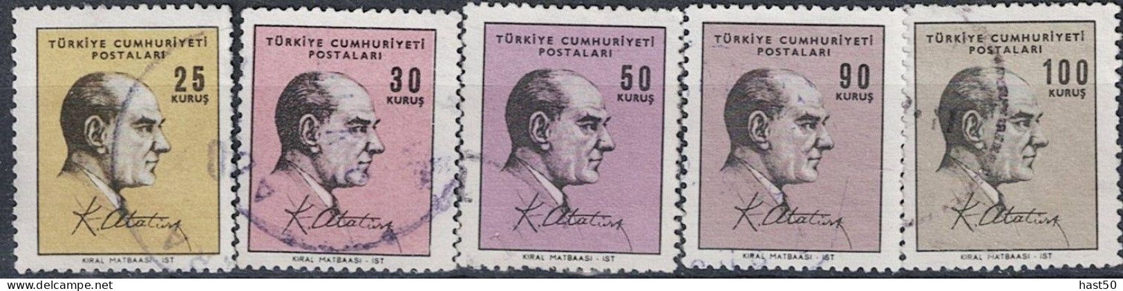 Türkei Turkey Turquie - Atatürk (MiNr: 2027/31) 1966 - Gest. Used Obl - Oblitérés
