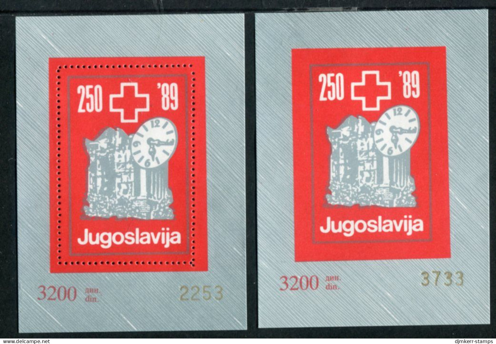 YUGOSLAVIA 1989 Solidarity Week Charity Blocks Perforated And Imperforate MNH / **. - Charity Issues