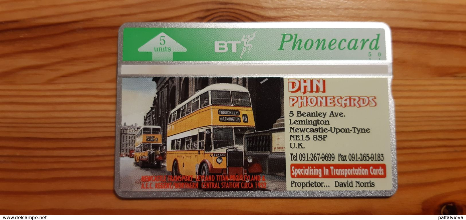Phonecard United Kingdom BT 324H - DHN Phonecards, Bus 500 Ex. - BT Emissions Commémoratives