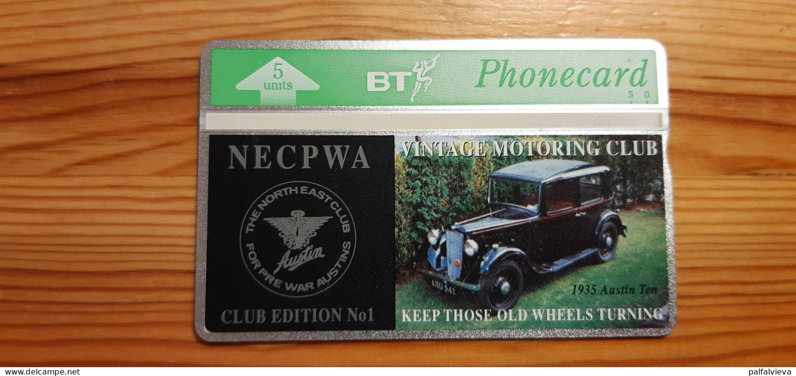 Phonecard United Kingdom BT 324H - NECPWA, Vintage Car, Austin Ten 1.000 Ex. - BT Souvenir