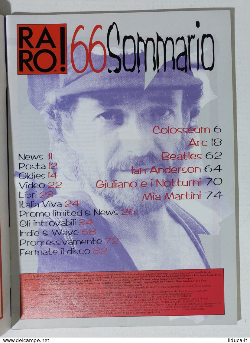 I115621 Rivista 1996 - RARO! N. 66 - Beatles / Mia Martini / Colosseum - Musica