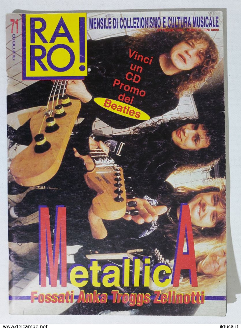 I115624 Rivista 1996 - RARO! N. 71 - Metallica / Fossati / Zelinotti - Musique