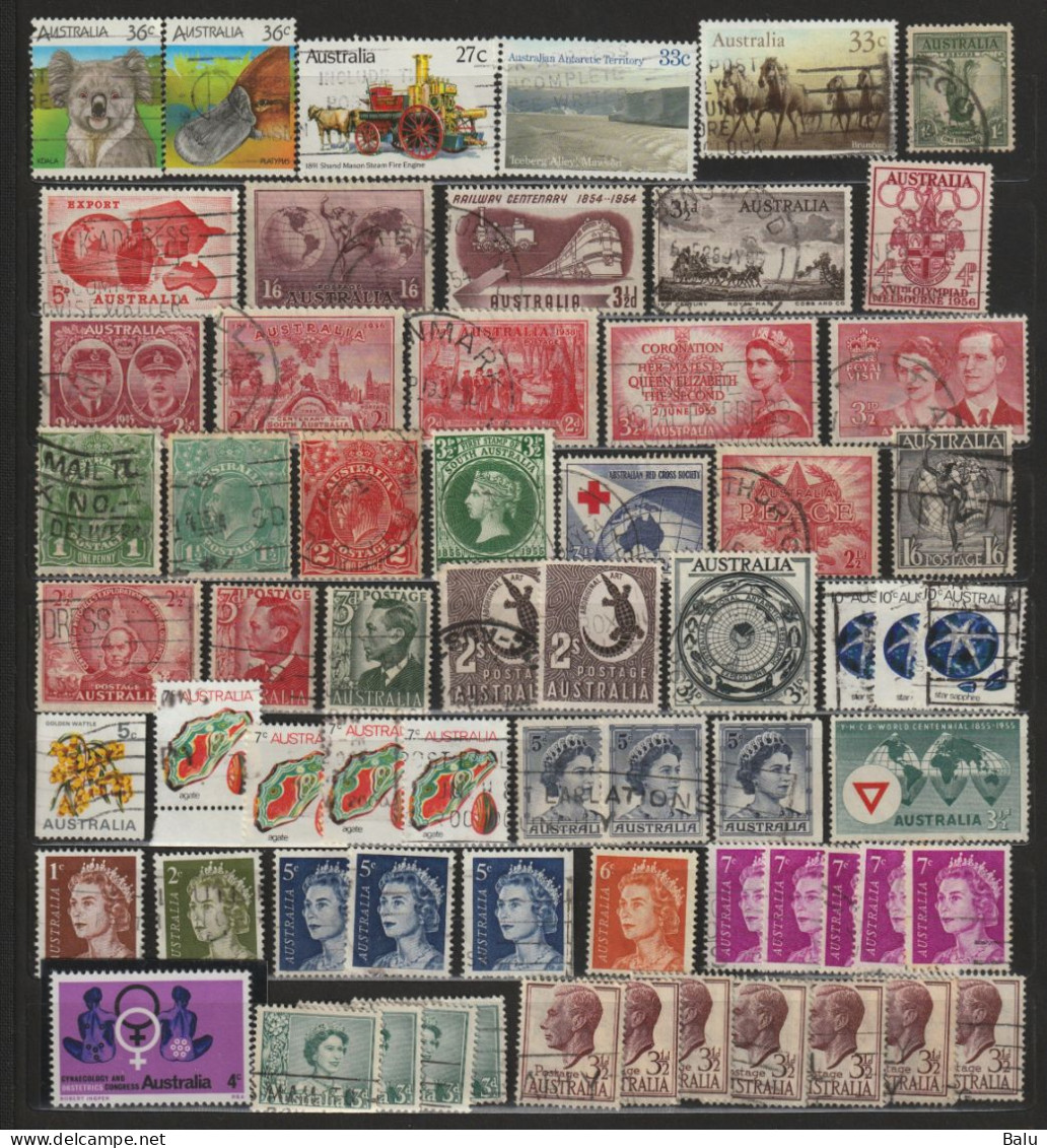 Australien Australia Sammlung Gut 100 Gestempelter Werte, Siehe 2 Scans - Collections