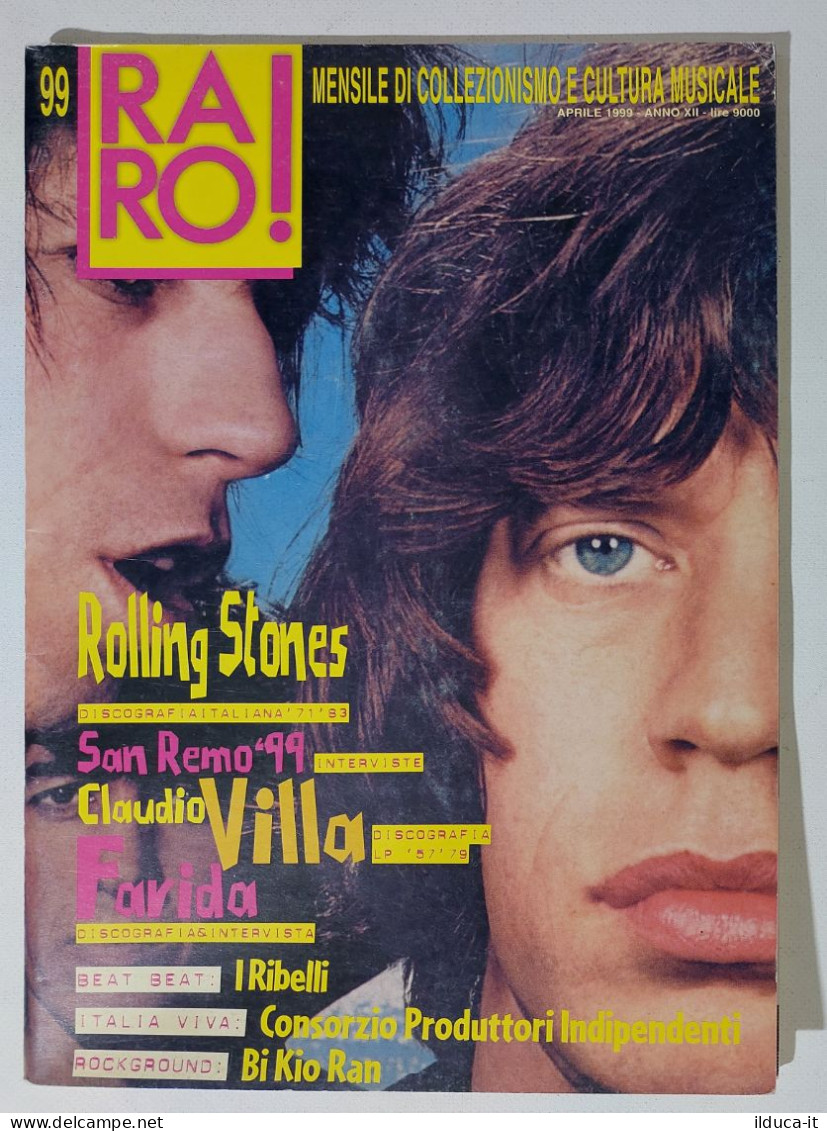 I115634 Rivista 1999 - RARO! N. 99 - Rolling Stones / Claudio Villa / I Ribelli - Music