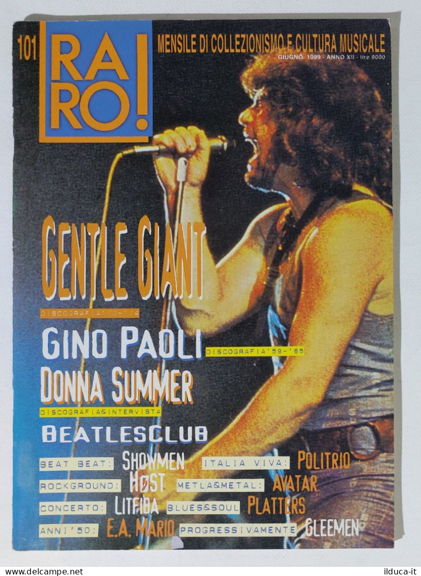 I115635 Rivista 1999 - RARO! N. 101 - Gentle Giant / Gino Paoli / Donna Summer - Música