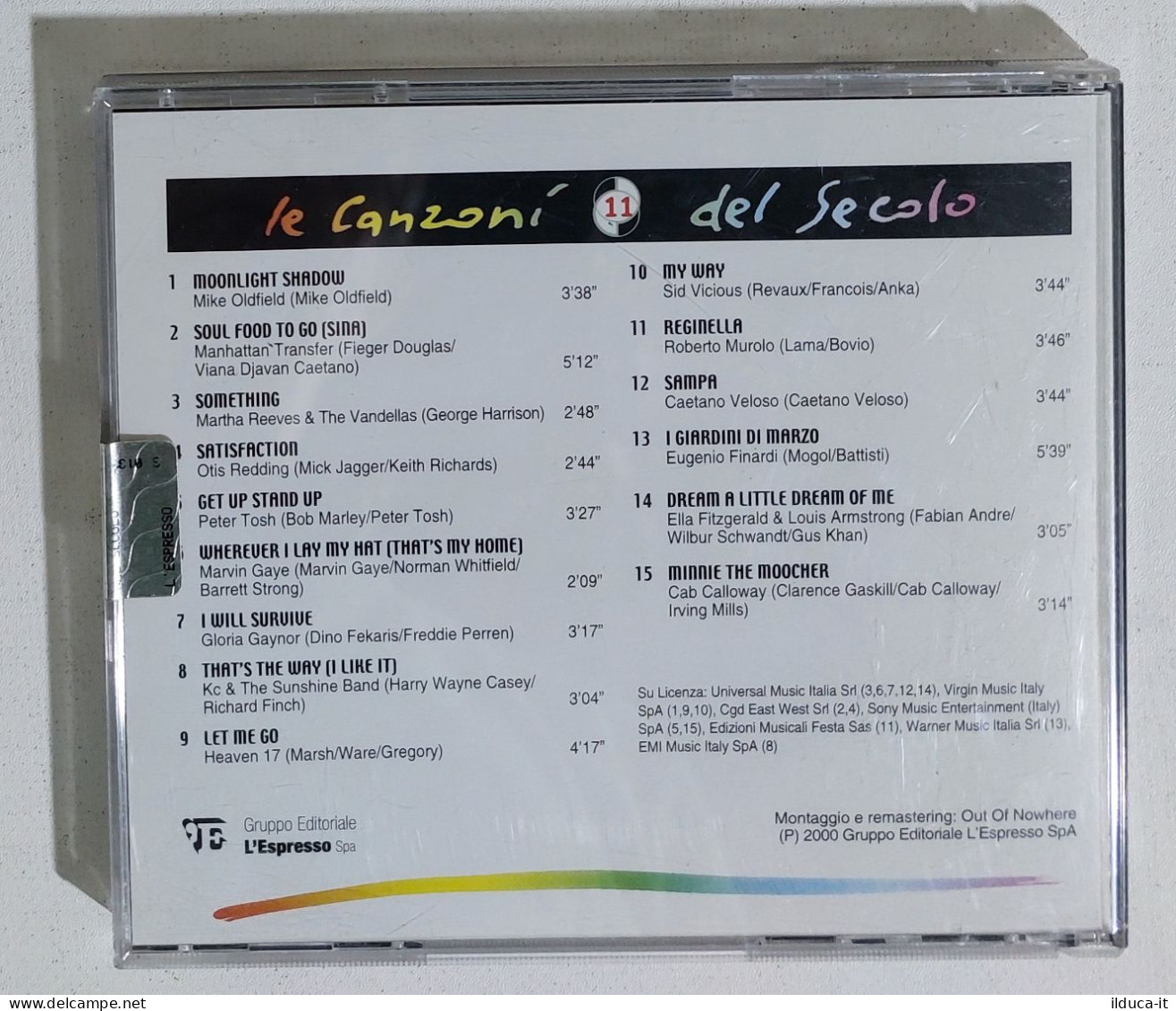 I113705 CD - Le Canzoni Del Secolo N. 11 - Sid Vicious; Otis Redding; Peter Tosh - Compilaciones