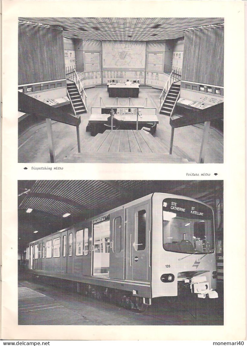 METRO DE BRUXELLES - BROCHURE TRAITANT "LA VUE PROSPECTIVE SUR LES TRANSPORTS EN COMMUN URBAINS A BRUXELLES. - Autres & Non Classés