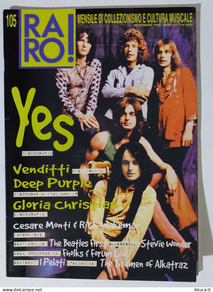 I115637 Rivista 1999 - RARO! N. 105 - Yes / Deep Purple / Antonello Venditti - Musique