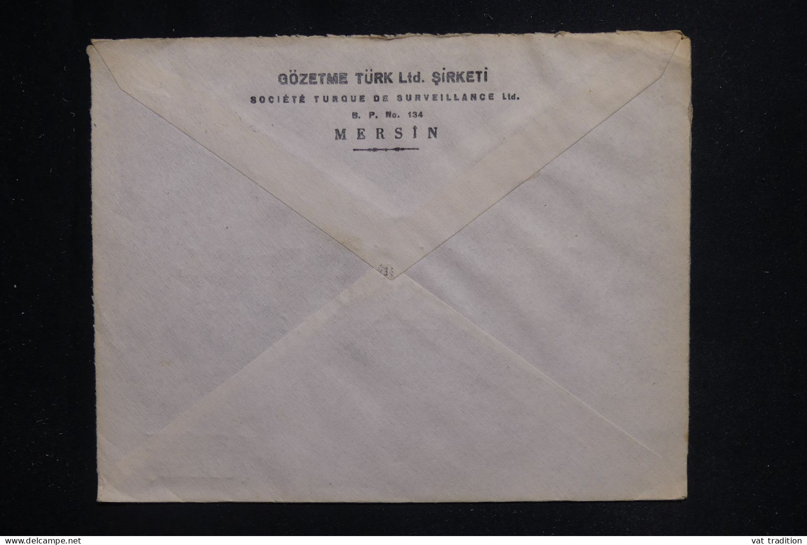 TURQUIE - Enveloppe Commerciale De Mersin Pour La Suisse  - L 144736 - Briefe U. Dokumente