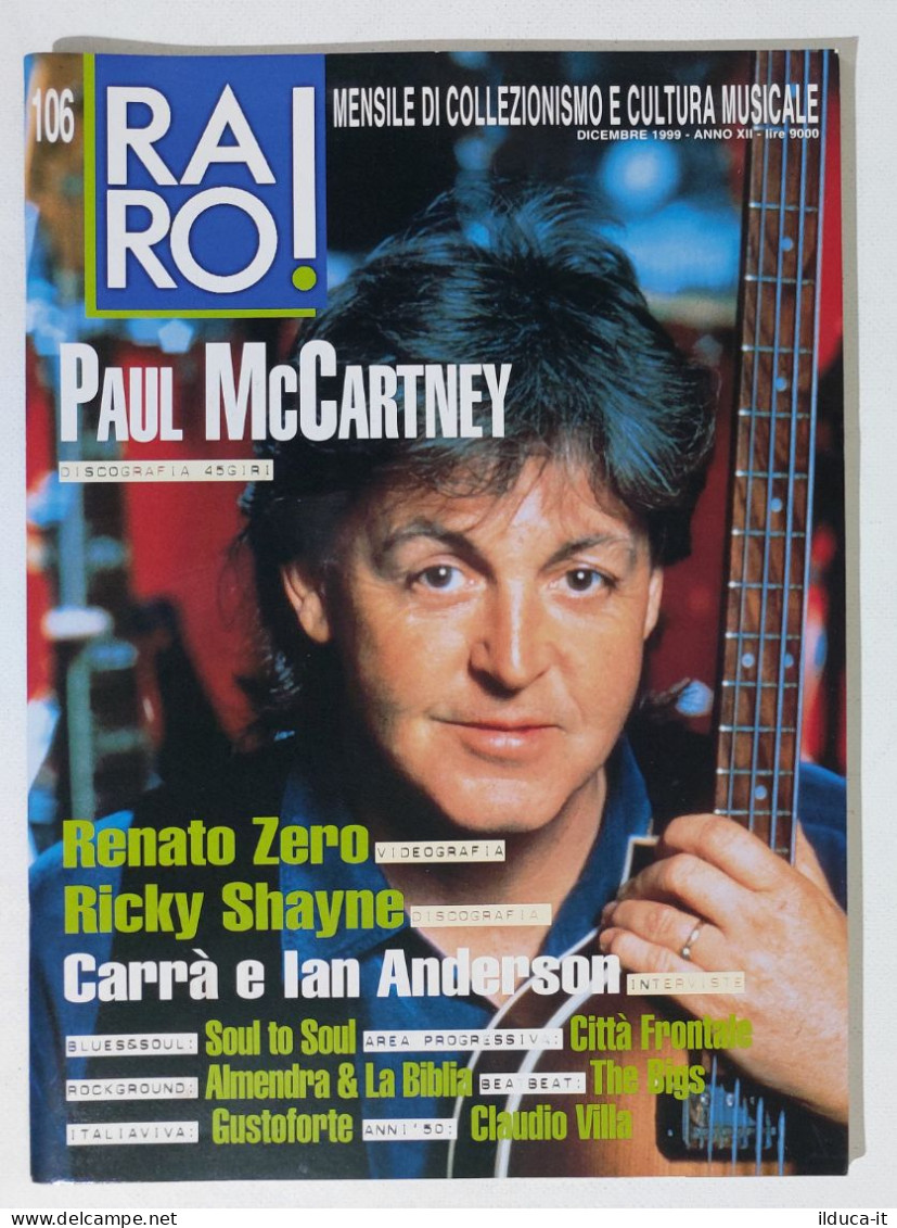 I115640 Rivista 1999 - RARO! N. 106 - Paul McCartney / Renato Zero / Carrà - Musica