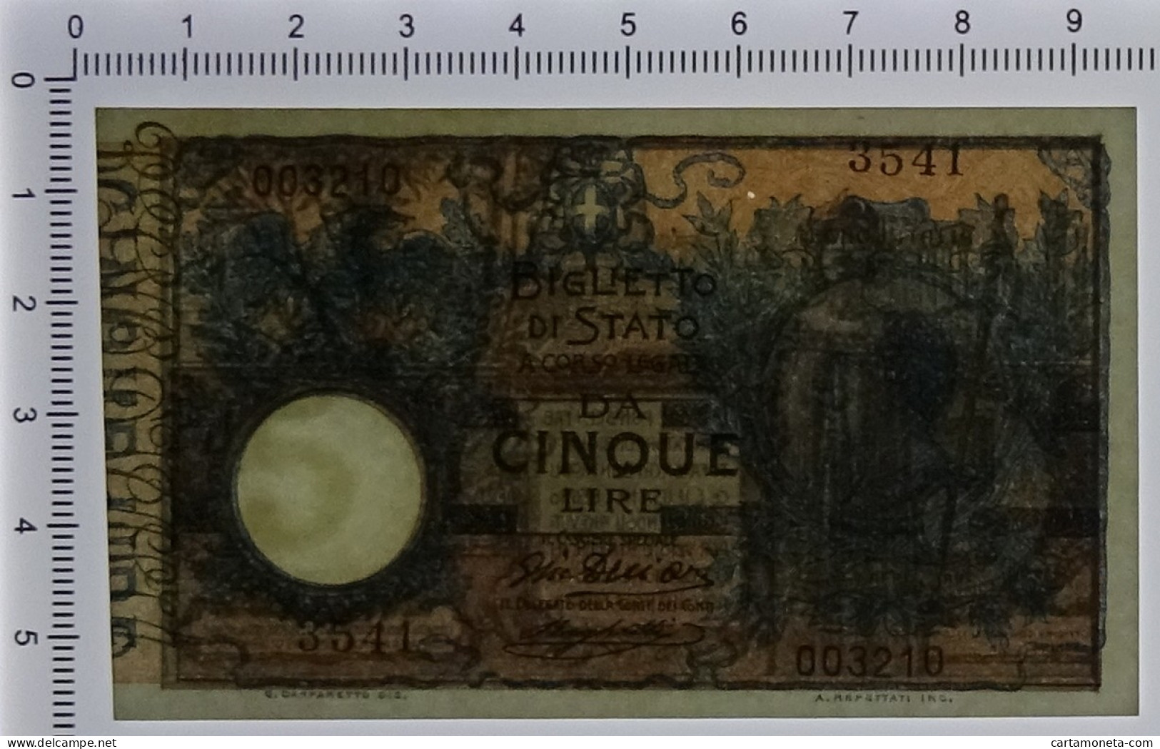 5 LIRE BIGLIETTO DI STATO VITTORIO EMANUELE III FLOREALE 05/11/1914 SUP - Andere