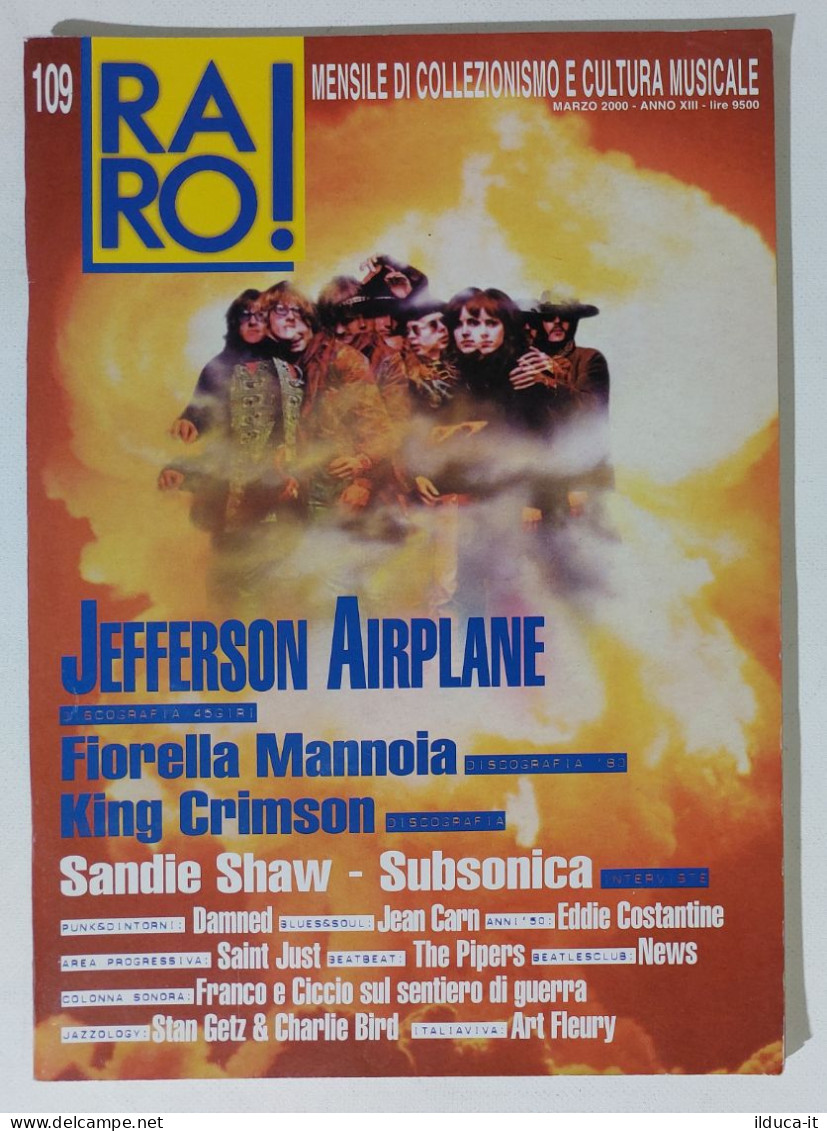 I115645 Rivista 2000 - RARO! N. 109 - Jefferson Airplane / Subsonica / Damned - Musique