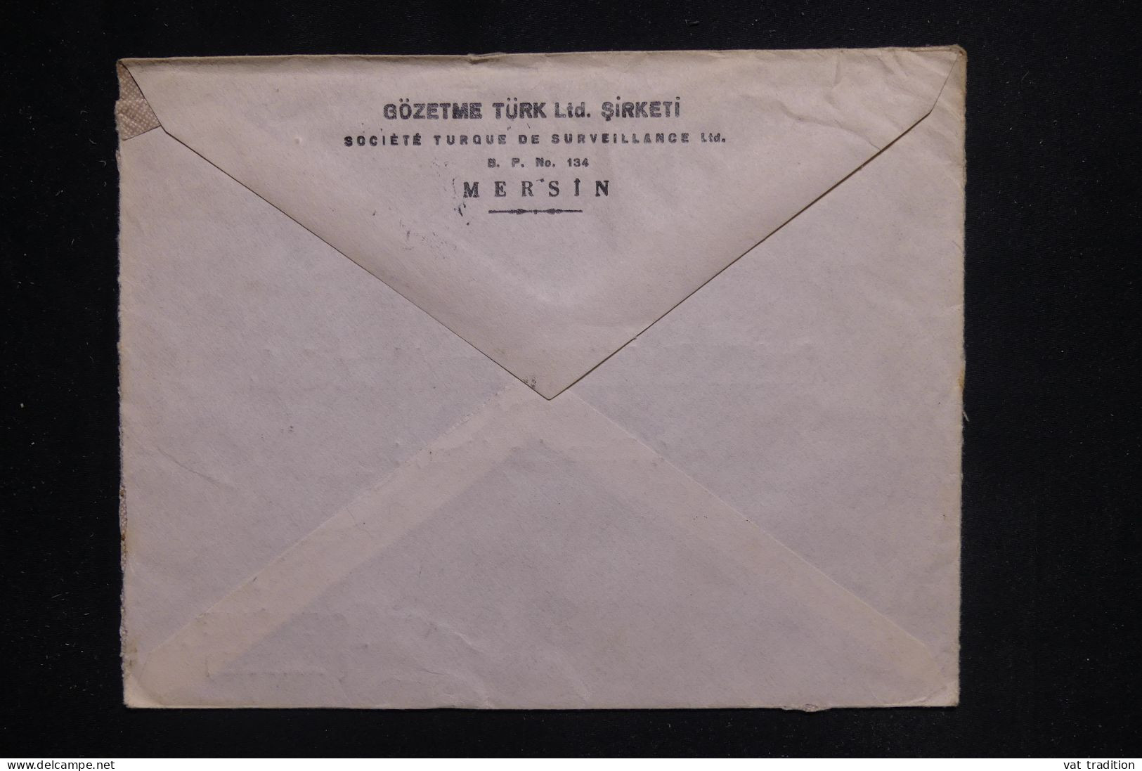 TURQUIE - Enveloppe Commerciale De Mersin Pour La Suisse En 1950 - L 144742 - Storia Postale