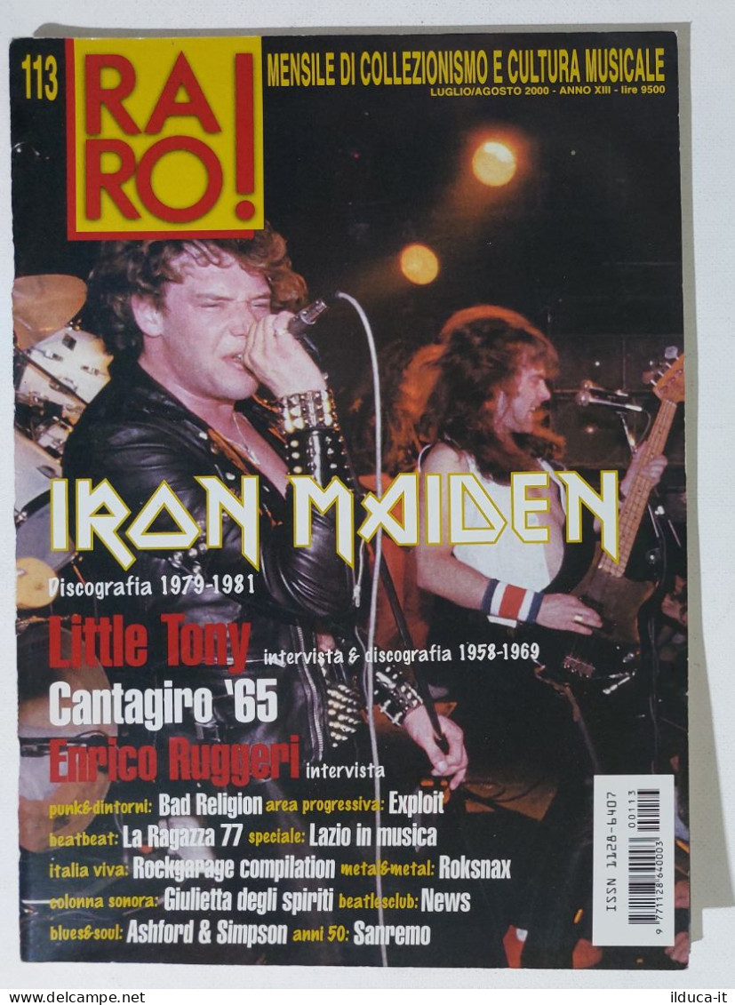 I115649 Rivista 2000 - RARO! N. 113 - Iron Maiden / Little Tony / Cantagiro 65 - Música