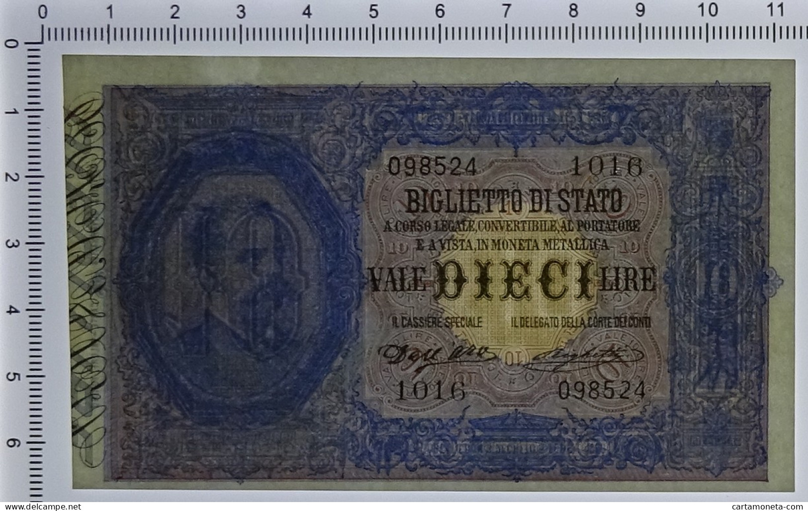 10 LIRE BIGLIETTO DI STATO EFFIGE UMBERTO I 21/09/1902 SUP - Regno D'Italia – Autres