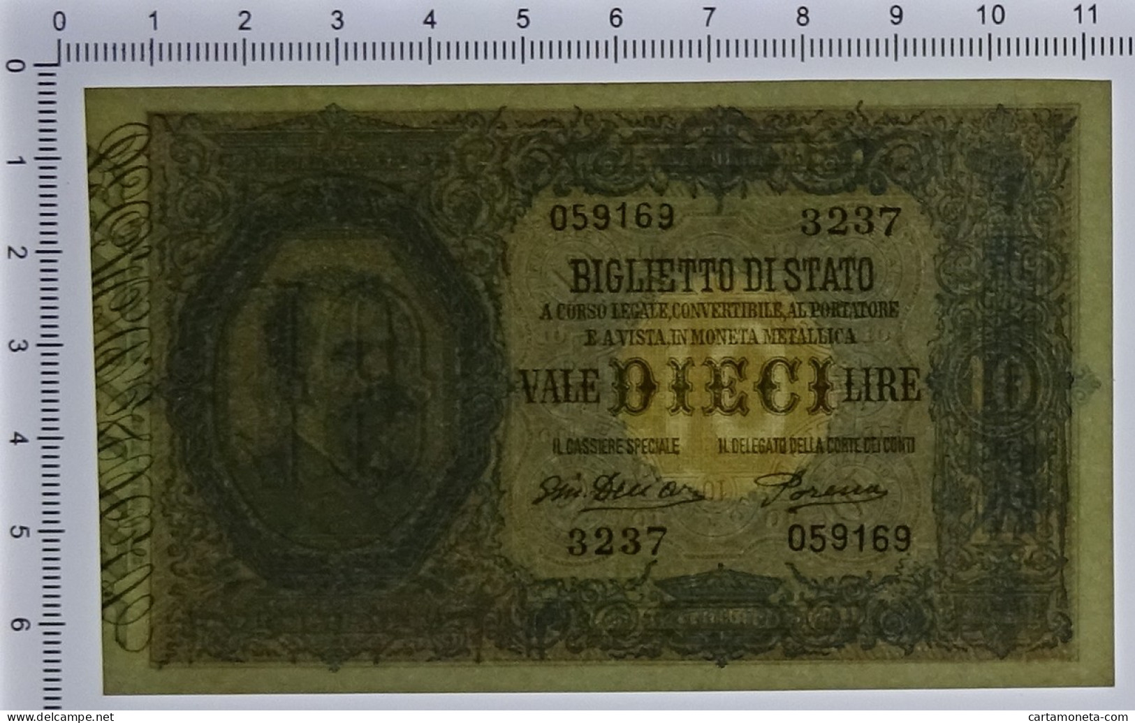 10 LIRE BIGLIETTO DI STATO EFFIGE UMBERTO I 28/12/1917 SUP+ - Regno D'Italia – Autres