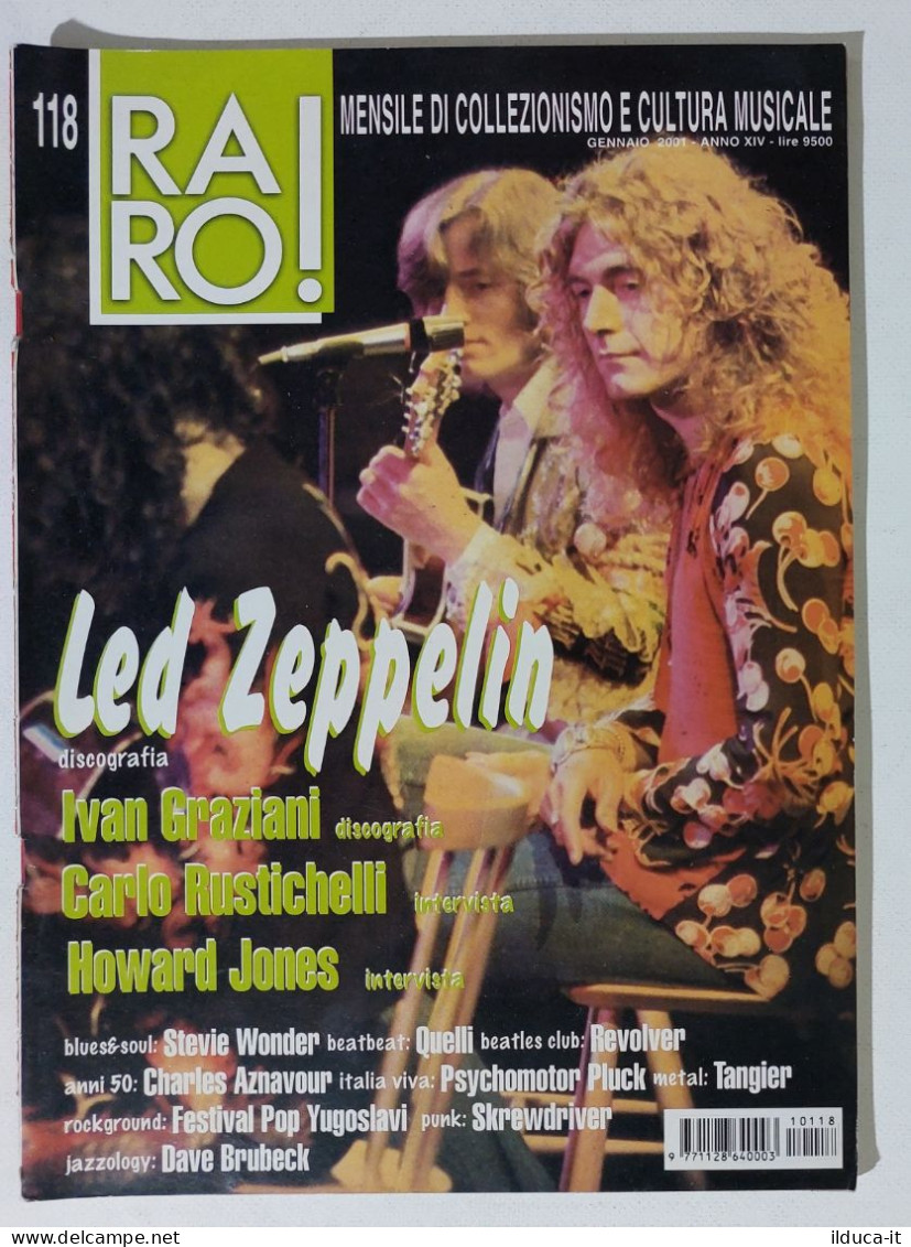 I115652 Rivista 2001 - RARO! N. 118 - Led Zeppelin / Ivan Graziani / Tangier - Musik