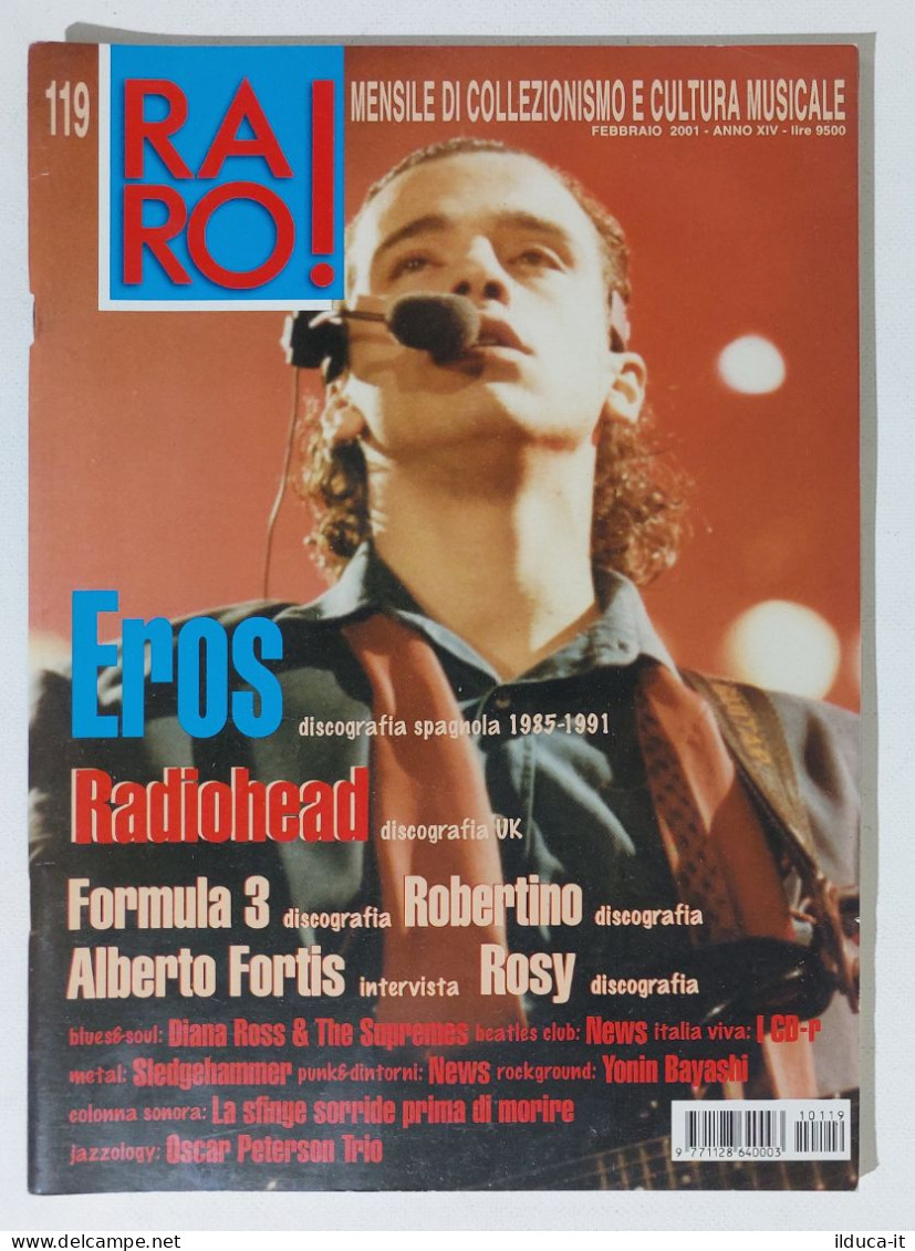 I115653 Rivista 2001 - RARO! N. 119 - Eros Ramazzotti / Radiohead / Formula 3 - Música