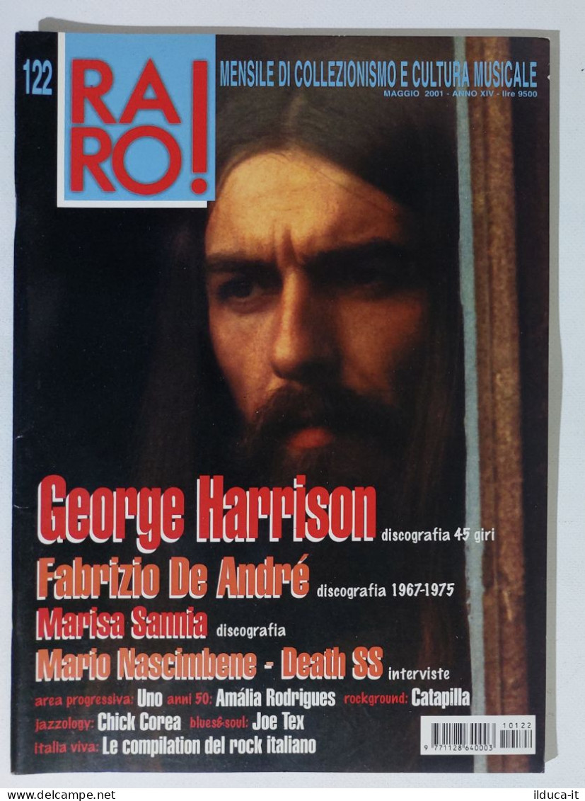 I115658 Rivista 2001 - RARO! N. 122 - George Harrison / Fabrizio De Andrè - Musik