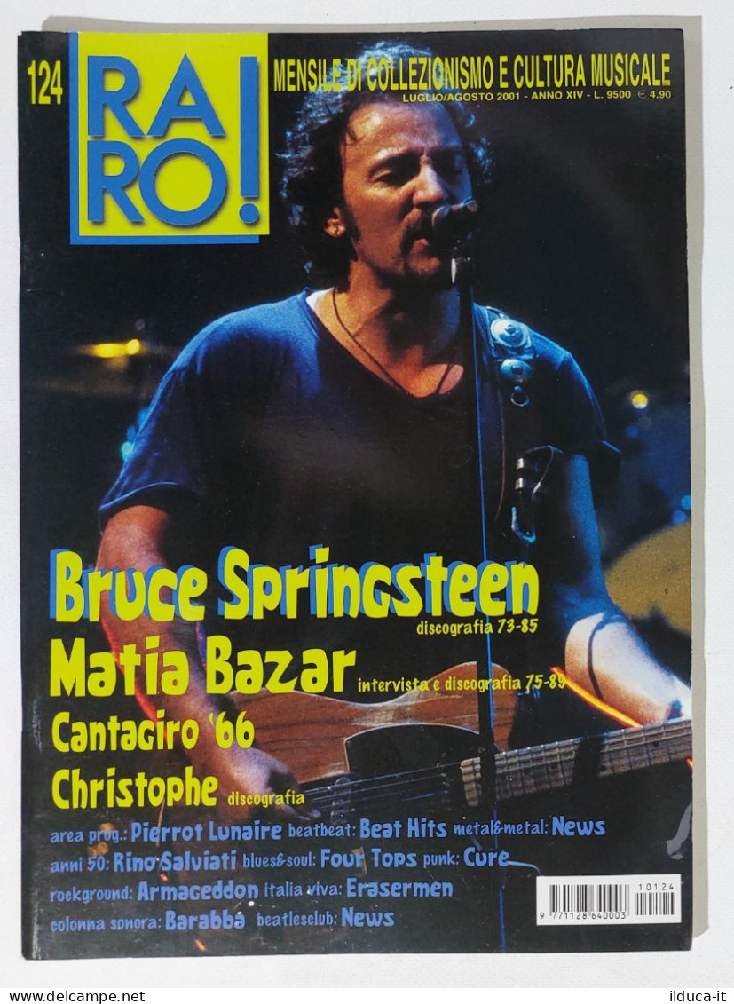 I115660 Rivista 2001 - RARO! N. 124 - Bruce Springsteen / Matia Bazar / Cure - Musique