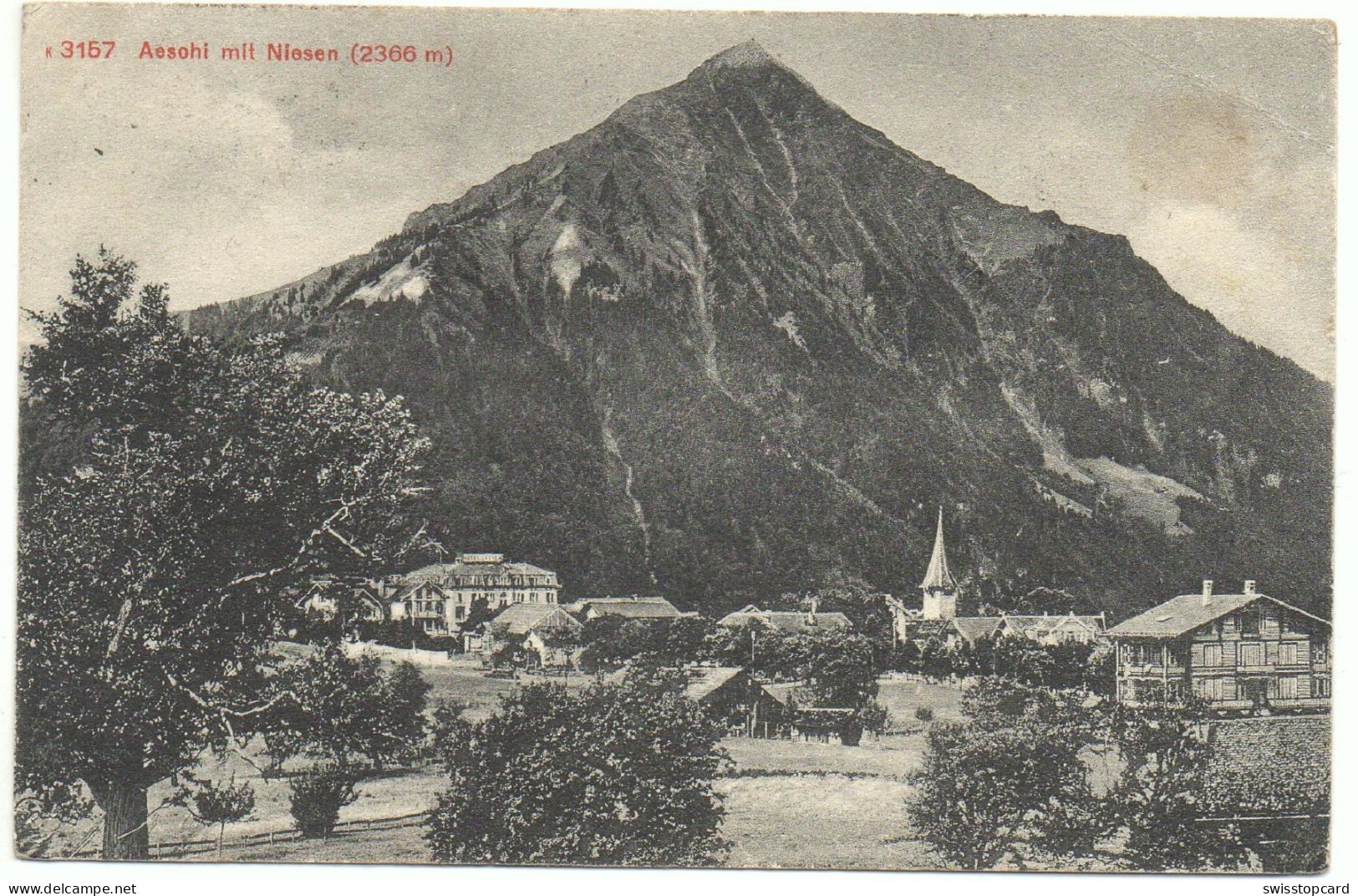 AESCHI Mit Niesen 1912 - Aeschi Bei Spiez