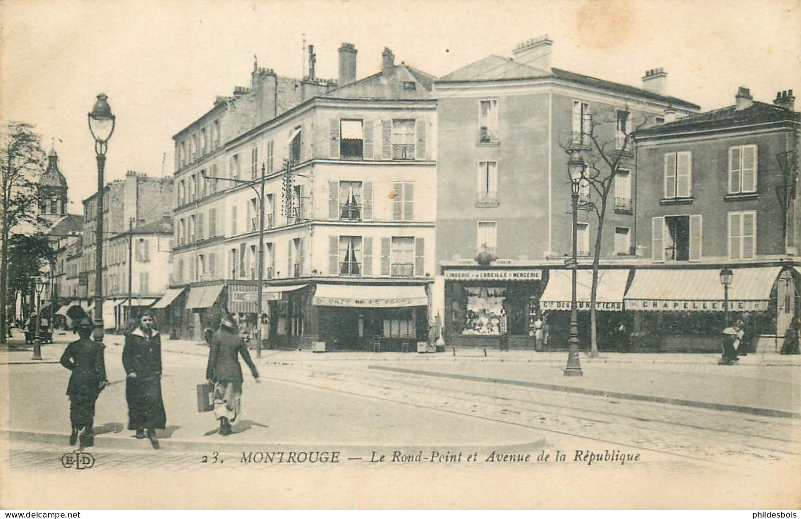 HAUTS DE SEINE  MONTROUGE  Rond Point Et Avenue De La Republique - Montrouge