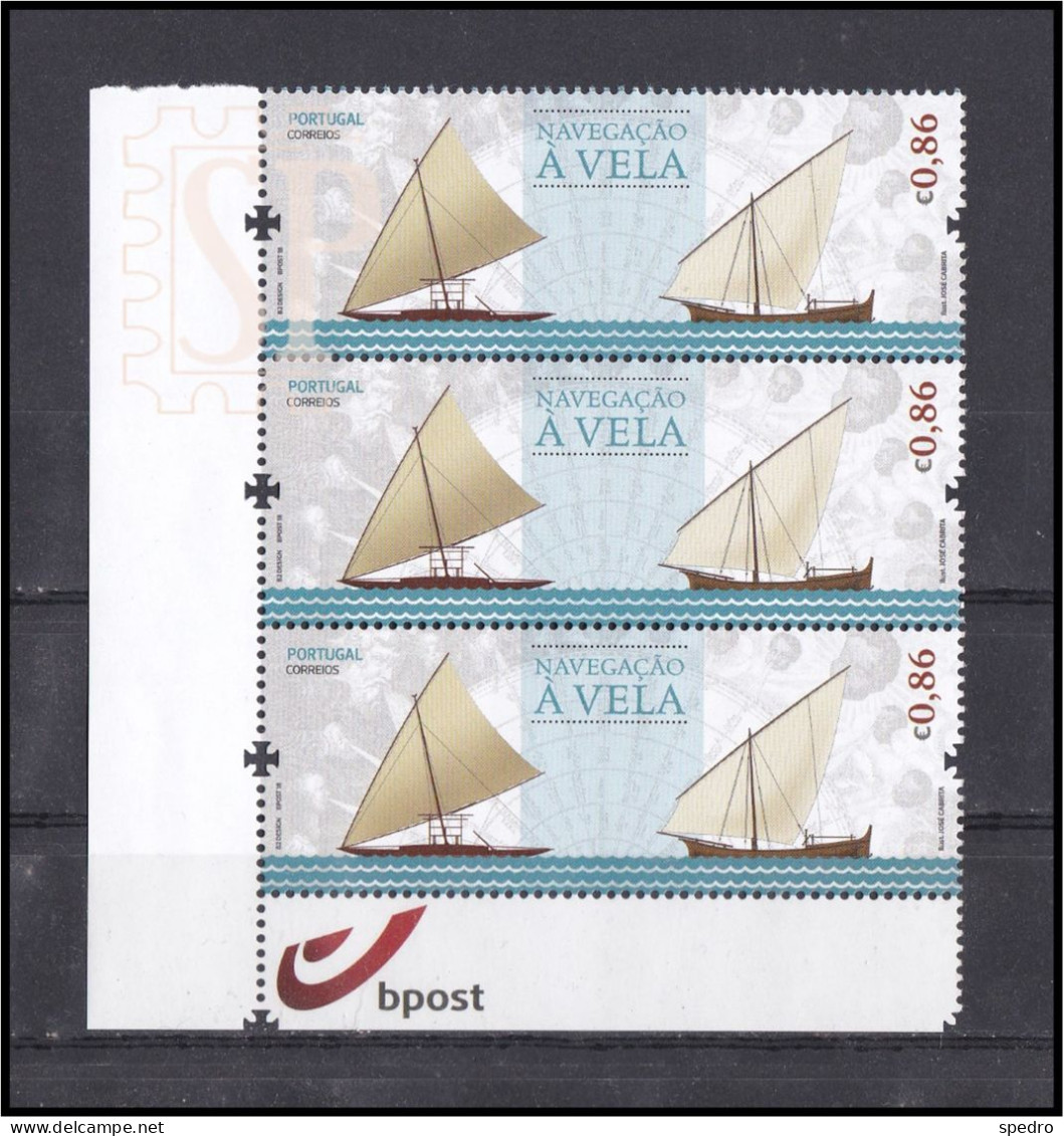 Portugal 2018  Navegação Vela Barcos Canoa Nau Boats Canoe Ship Sailboat Bateaux Fenice Velero Sailing Nautisme Voiliers - Full Sheets & Multiples