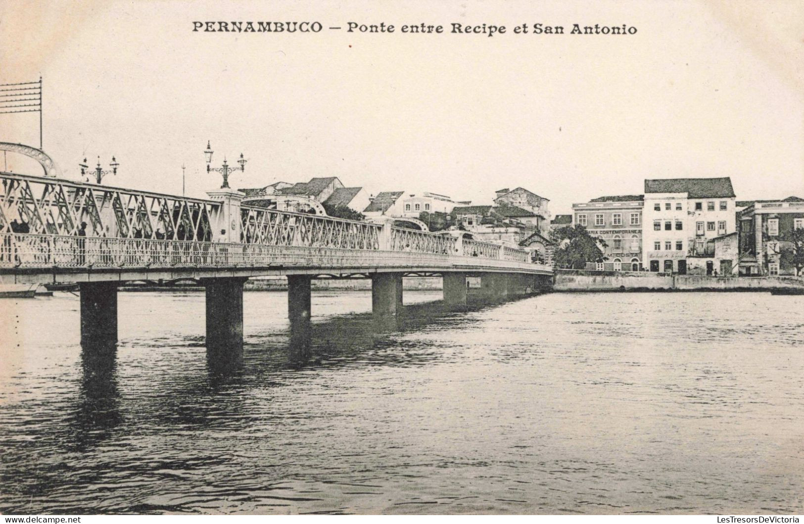BRESIL - Pernambuco - Ponte Entre Recipe Et San Antonio - Fleuve - Villes - Carte Postale Ancienne - Autres