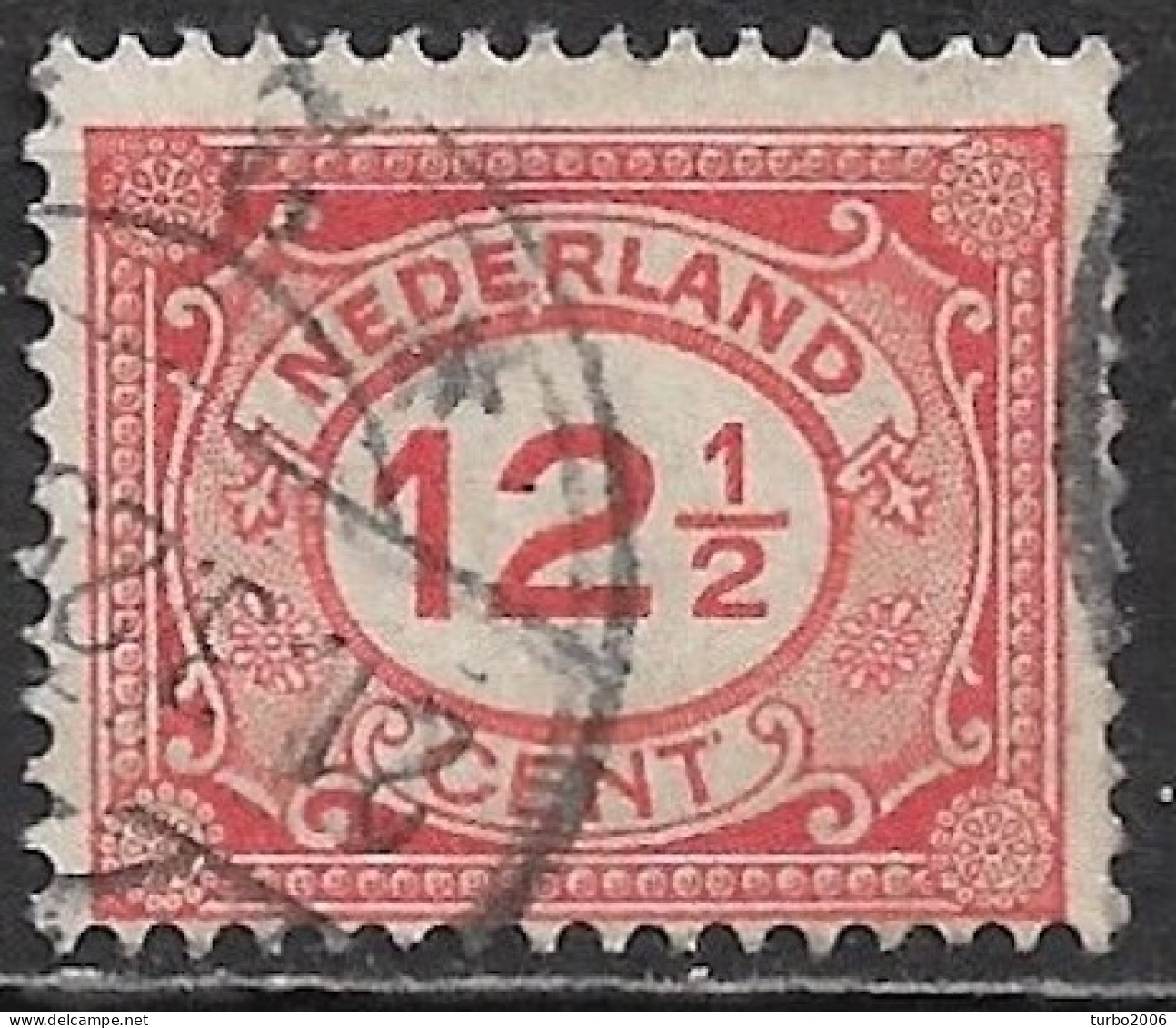 Plaatfout Puntje En Inkeping Bij E En R Van NedERland In 1921-22 Cijferzegels 12½ Cent Rood NVPH 108 PM - Variétés Et Curiosités