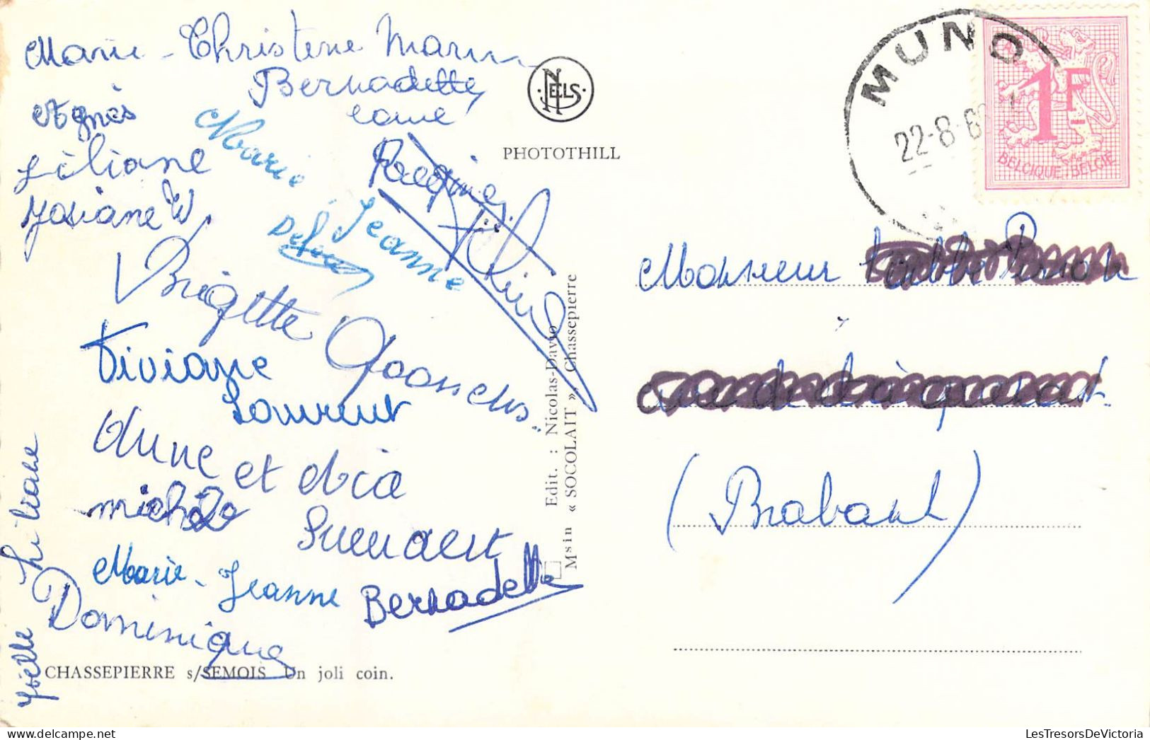 BELGIQUE - Chassepierre Sur Semois - Un Joli Coin - Carte Postale Ancienne - Chassepierre