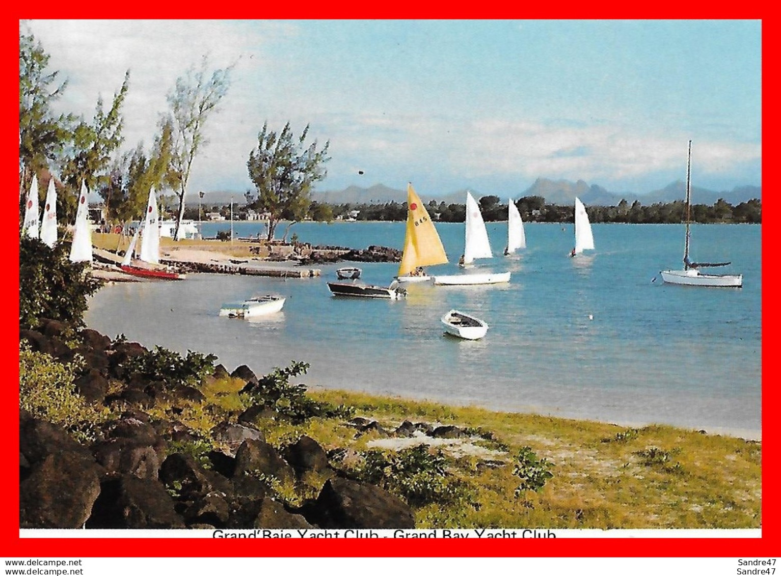 CPSM/gf  ILE MAURICE.   Grand' Baie Yacht Club,..*7881 - Maurice