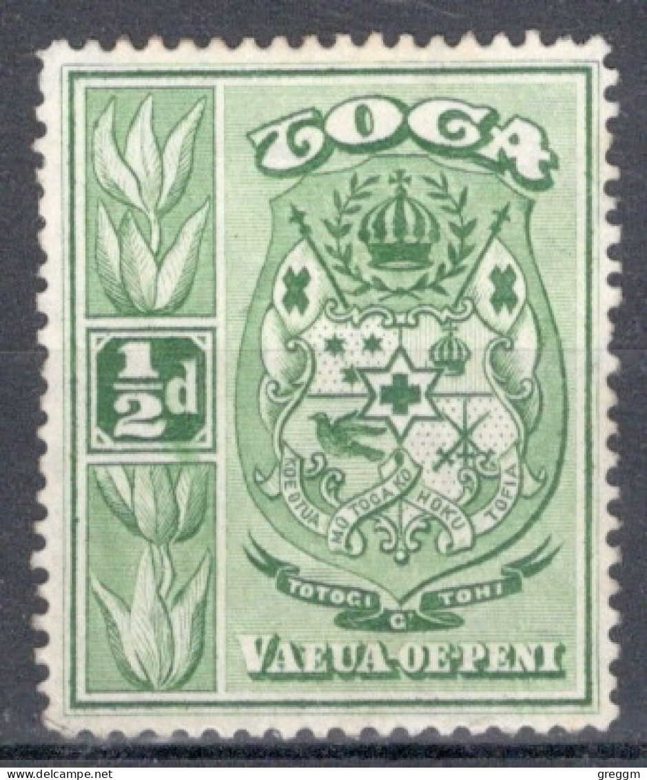 Tonga 1920 Single ½d Stamp From The Definitive Set. - Tonga (...-1970)