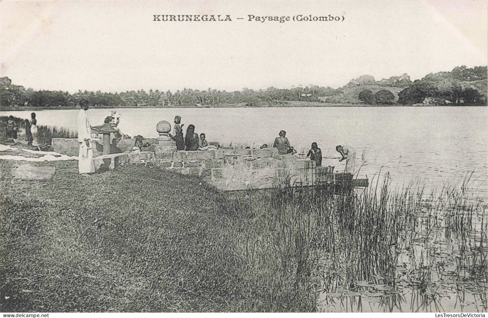 SRI LANKA - Colombo - Kurunegala - Paysage (Colombo) - Lac - Animé - Carte Postale Ancienne - Sri Lanka (Ceilán)