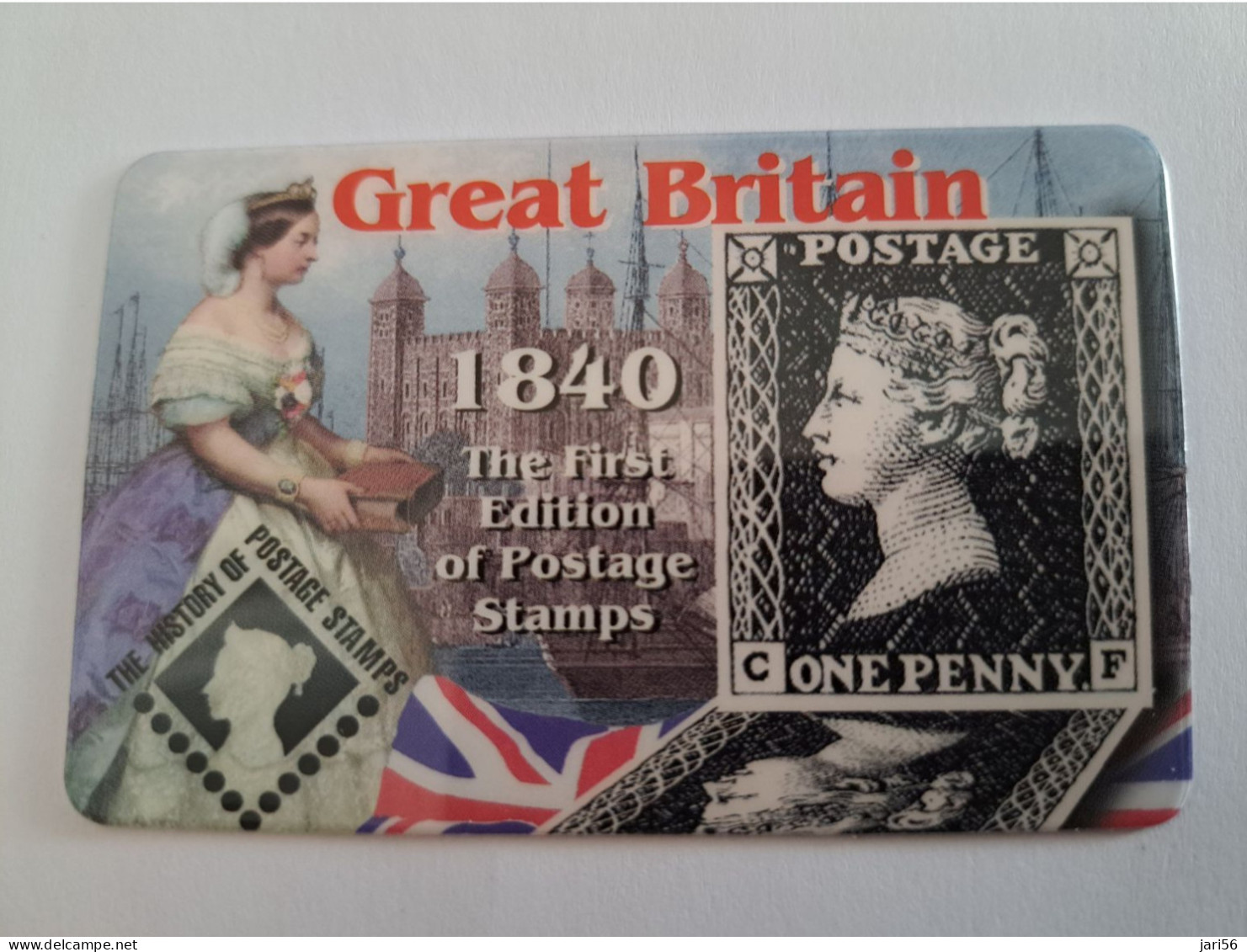 GREAT BRITAIN   20 UNITS   / BLACK PENNY STAMP/ 1840/ CERTIFICATE    (date 06/2002)  PREPAID CARD / MINT      **13976** - [10] Colecciones