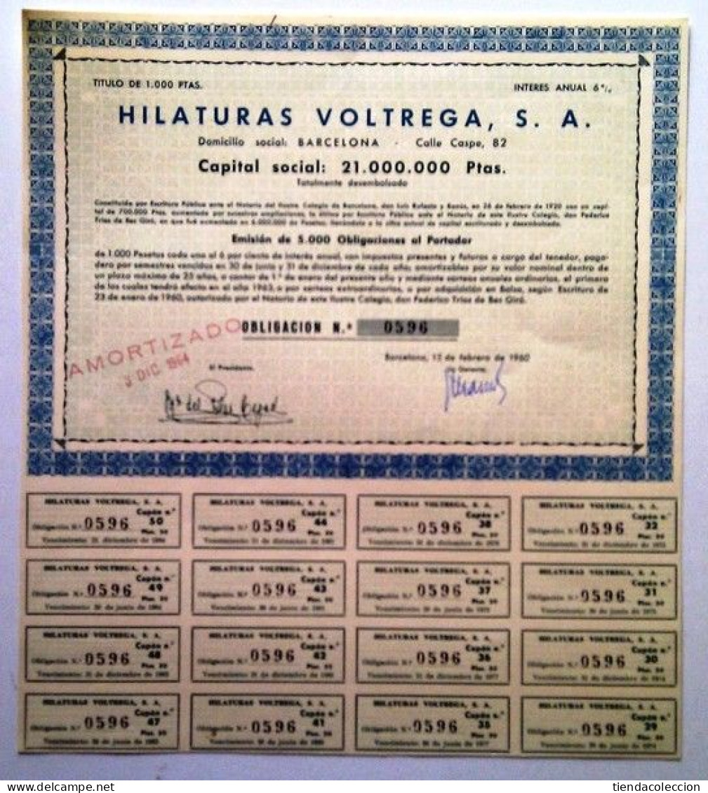 HILATURAS VOLTREGA, S. A. - Textile