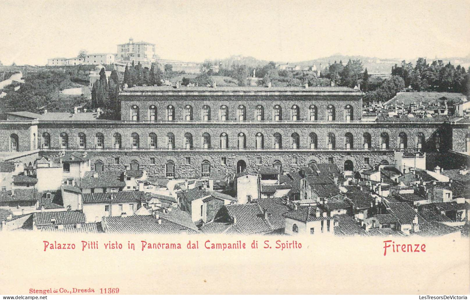 ITALIE - Firenze - Palazzo Pitti Visto In Panorama Dal Campanile Di S.Spirlto - Carte Postale Ancienne - Firenze