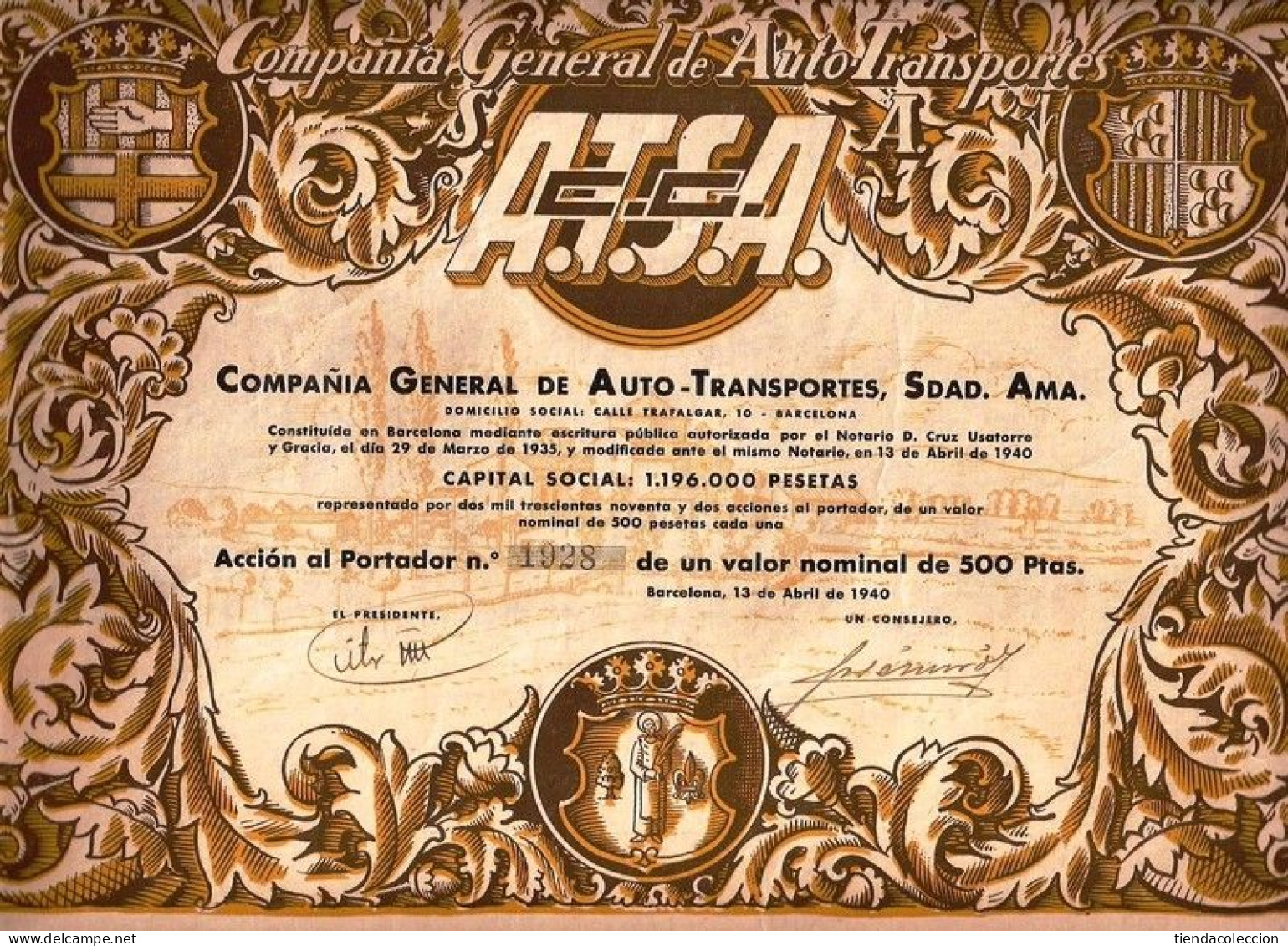 COMPAÑÍA GENERAL DE AUTO - TRANSPORTES, S. A. - Transports