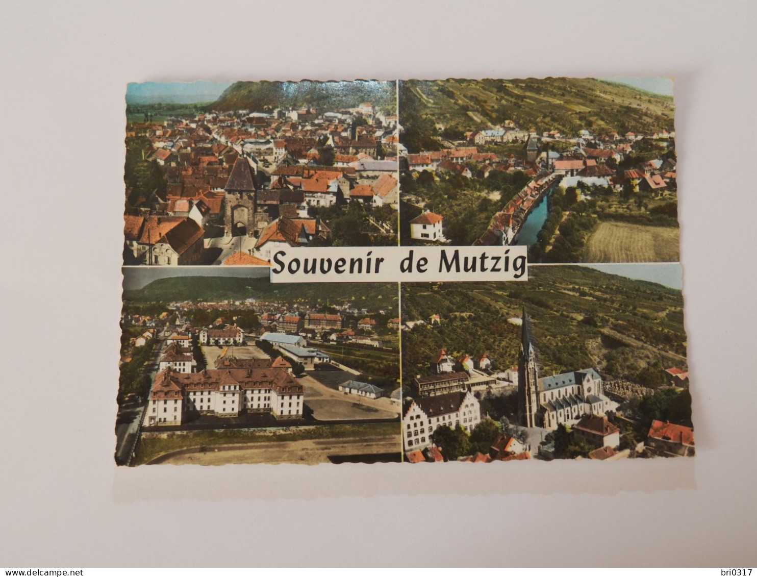 MUTZIG - CPSM 67 - Multivues : La Porte-Canal Et Promenade- Casernes Clerc Et Moussy - Eglise - Ecole - Mutzig