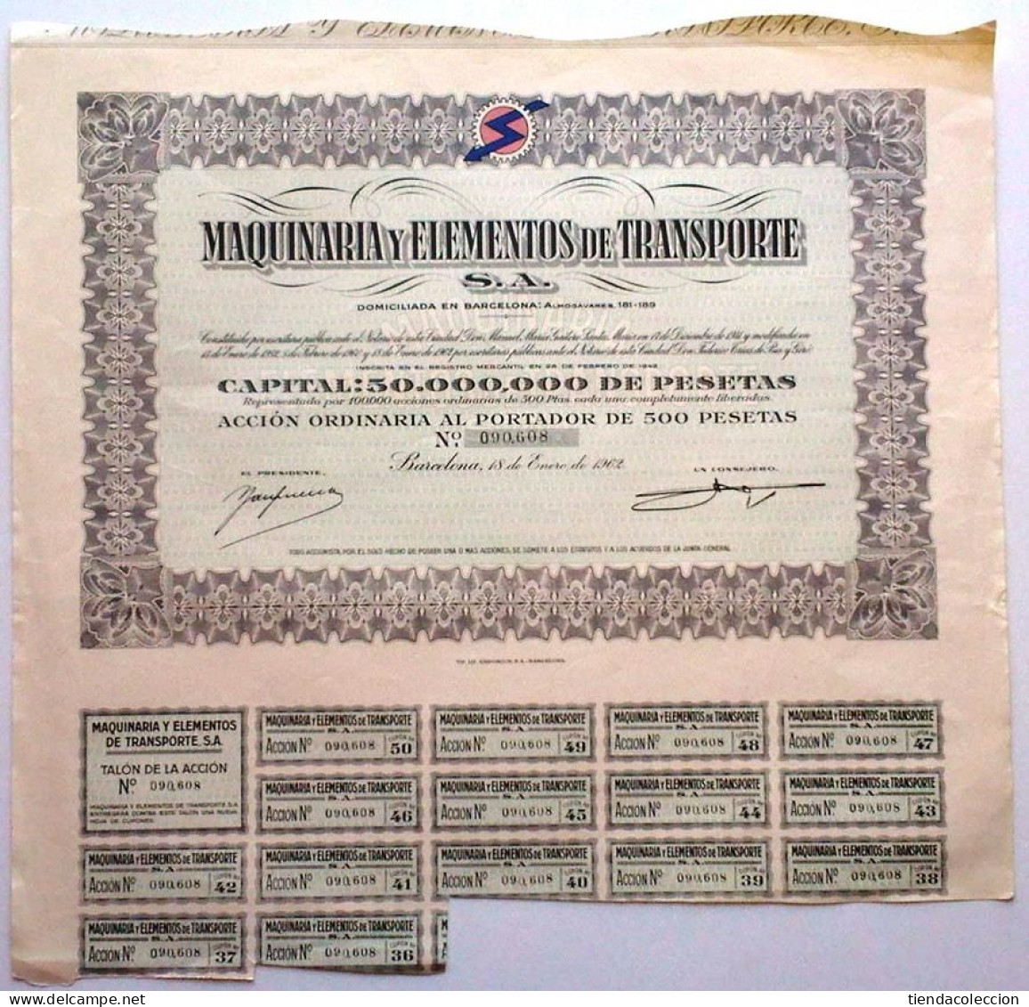 MAQUINARIA Y ELEMENTOS DE TRANSPORTE S. A. - Trasporti