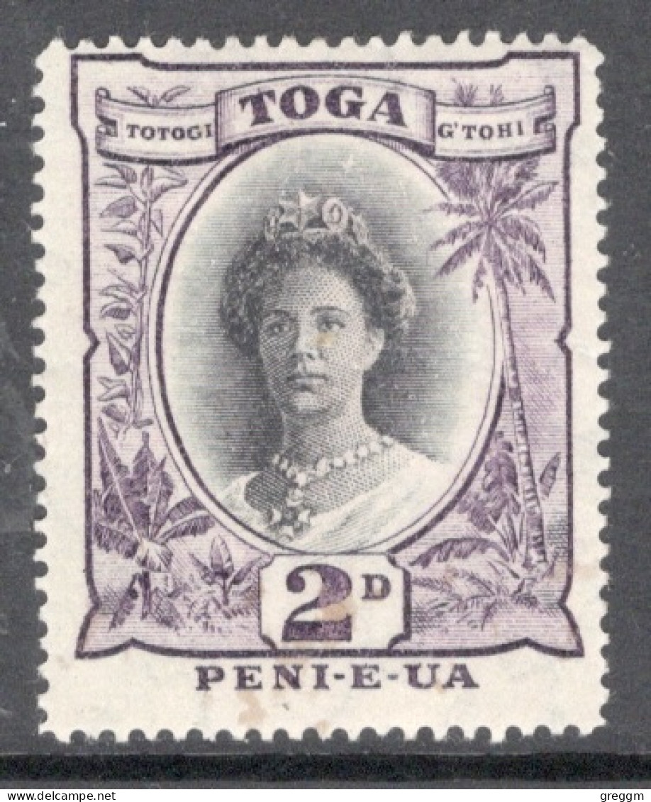 Tonga 1920 Single 2d Stamp From The Definitive Set In Mounted Mint. - Tonga (...-1970)