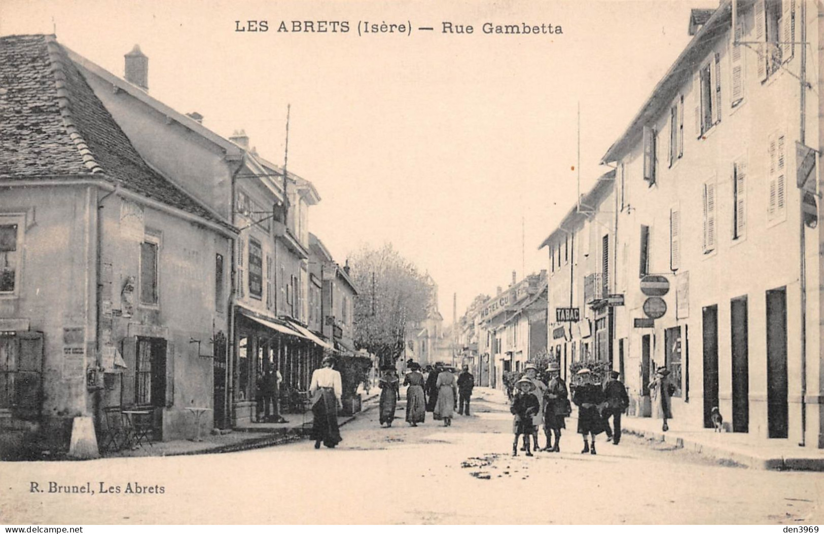 Les ABRETS (Isère) - Rue Gambetta - Ecrit 1919 (2 Scans) - Les Abrets