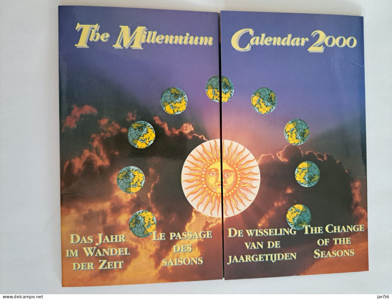 GREAT BRITAIN / CARNET/ THE MILLENNIUM CALENDAR 2000/ 4 CARDS 5 UNITS /  PREPAID CARD / MINT      **13995** - Collections