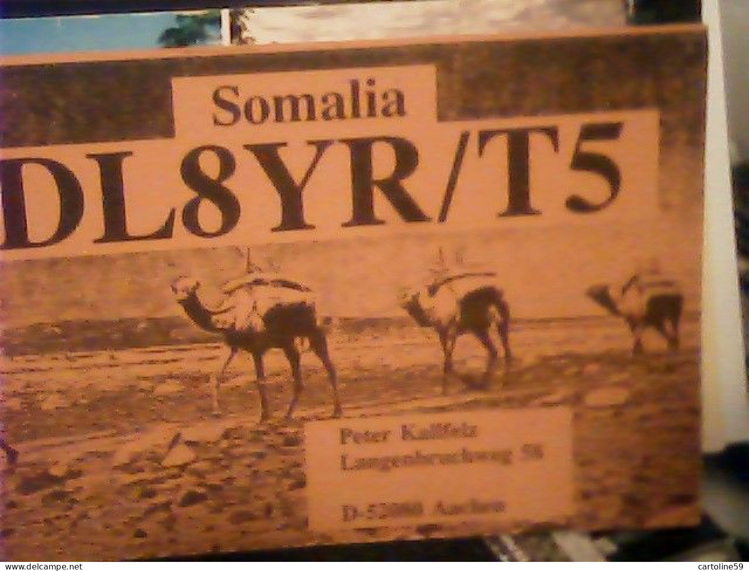 SOMALIA  QSL CARD  1993 JL701 - Somalie