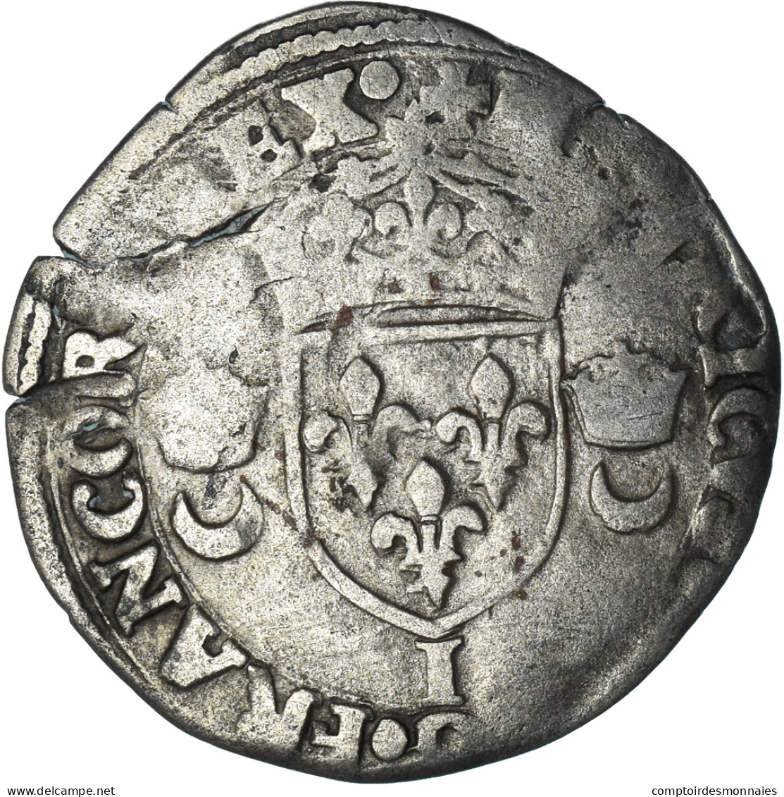 Monnaie, France, Henri II, Douzain Aux Croissants, 1552, Limoges, TB+, Billon - 1547-1559 Heinrich II.